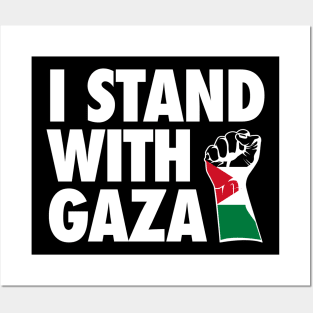 I stand with gaza - stand with palestine Posters and Art